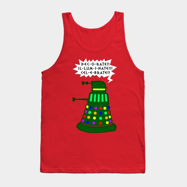 Holiday Dalek Tank Top by tone